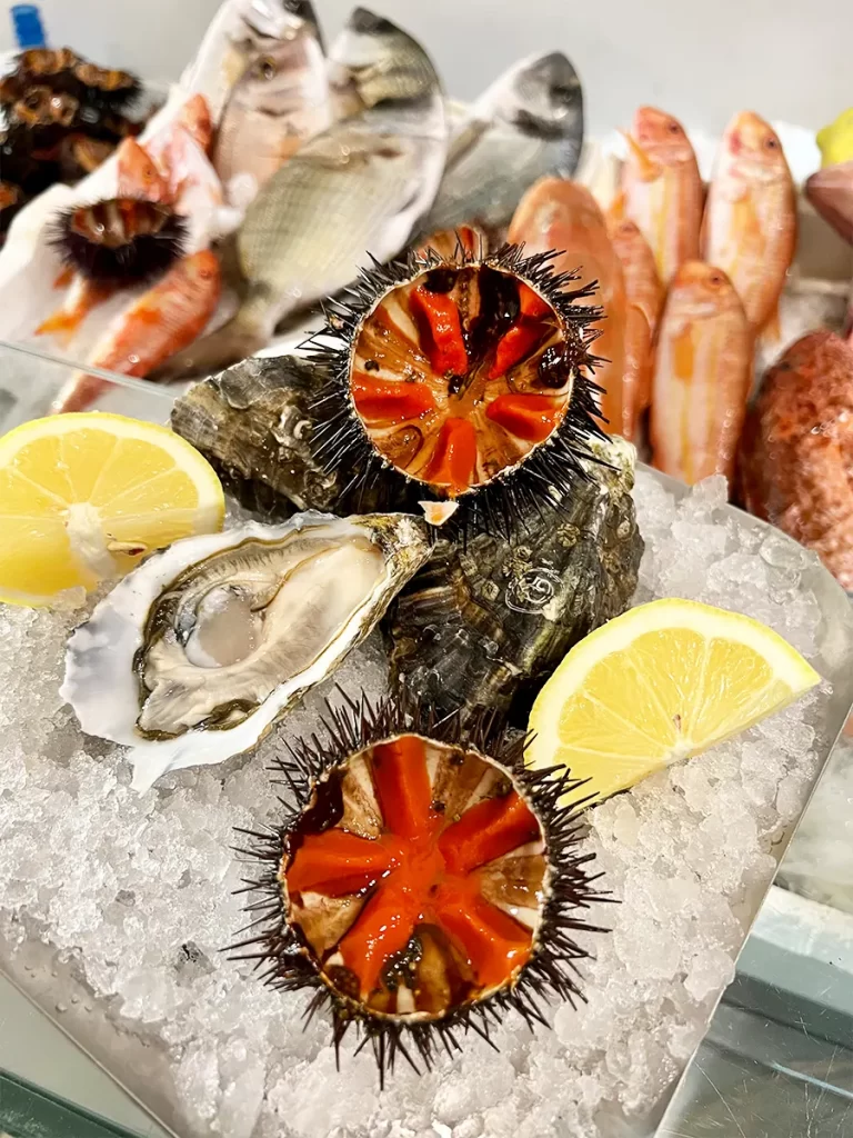 Materie prime di qualità e pesce fresco