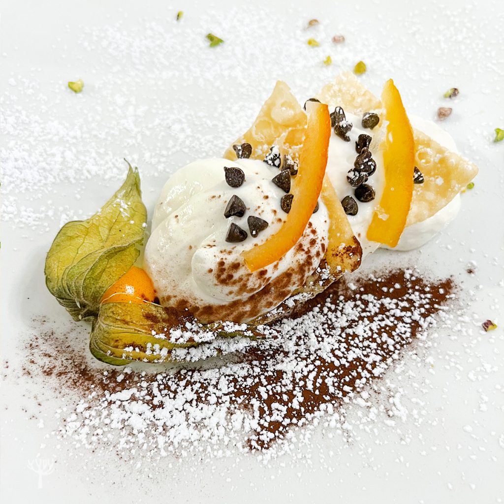 Cannolo siciliano scomposto
